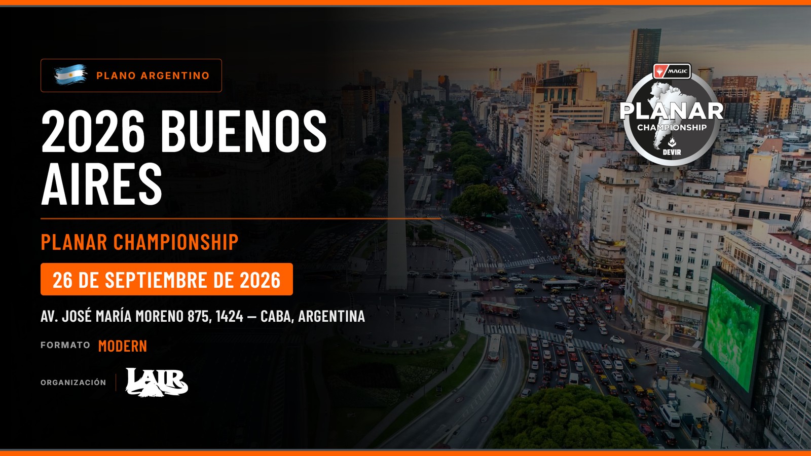 Banner do Planar Championship Argentina - Buenos Aires 2026